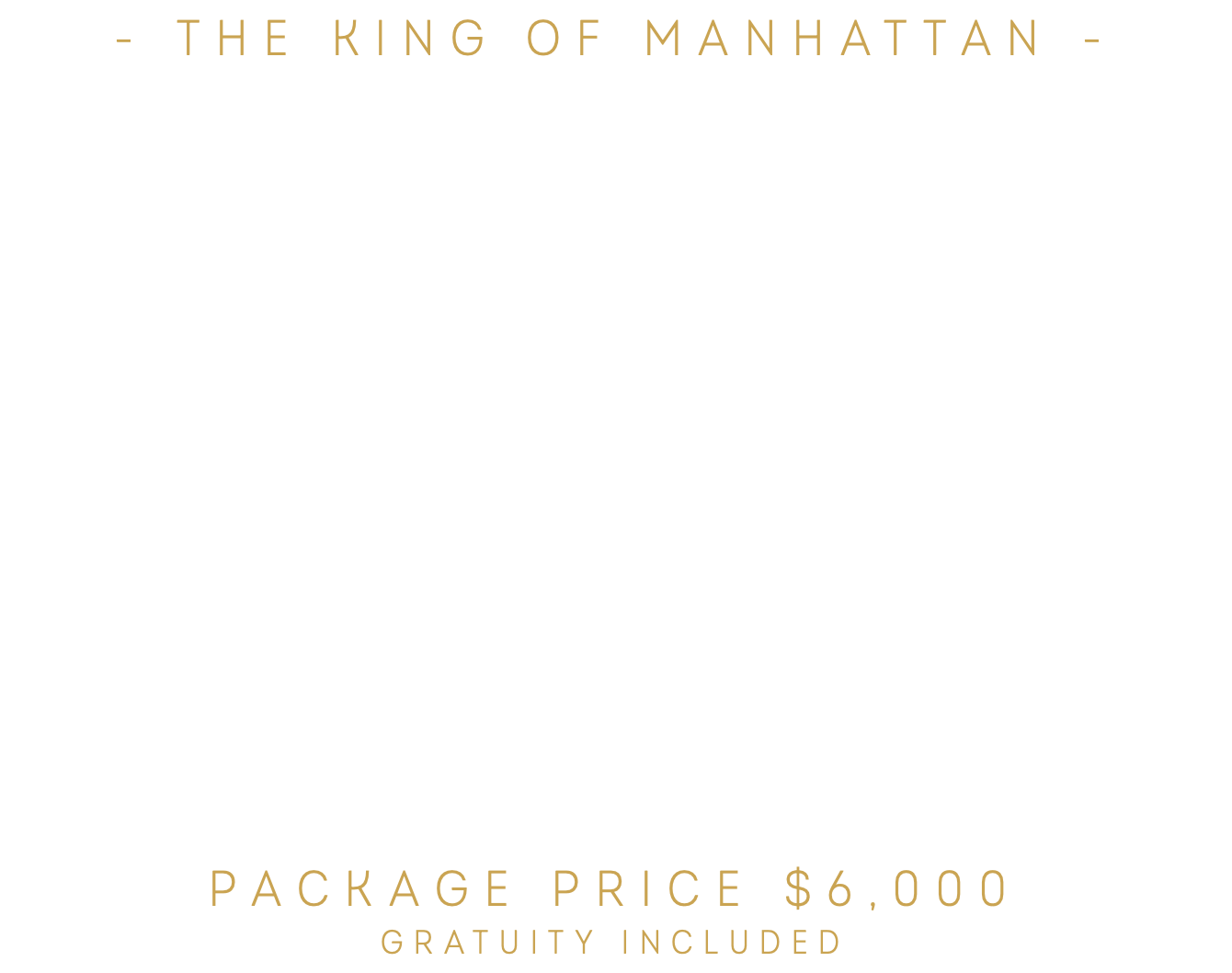 King Of Manhattan VIP Package Spearmint Rhino New York City Strip Club